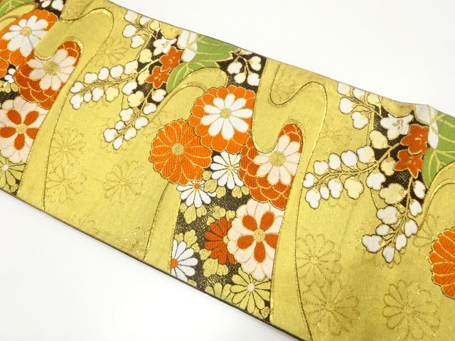 Japanese Kimono / Antique / Fukuro Obi Combined weave